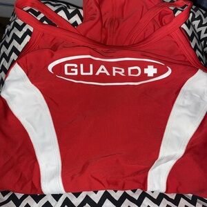 BNIB/NWT: TYR Womens 34 Swimsuit Red & white.